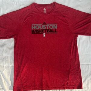 Houston Rockets NBA Adidas Red Houston Basketball Shirt